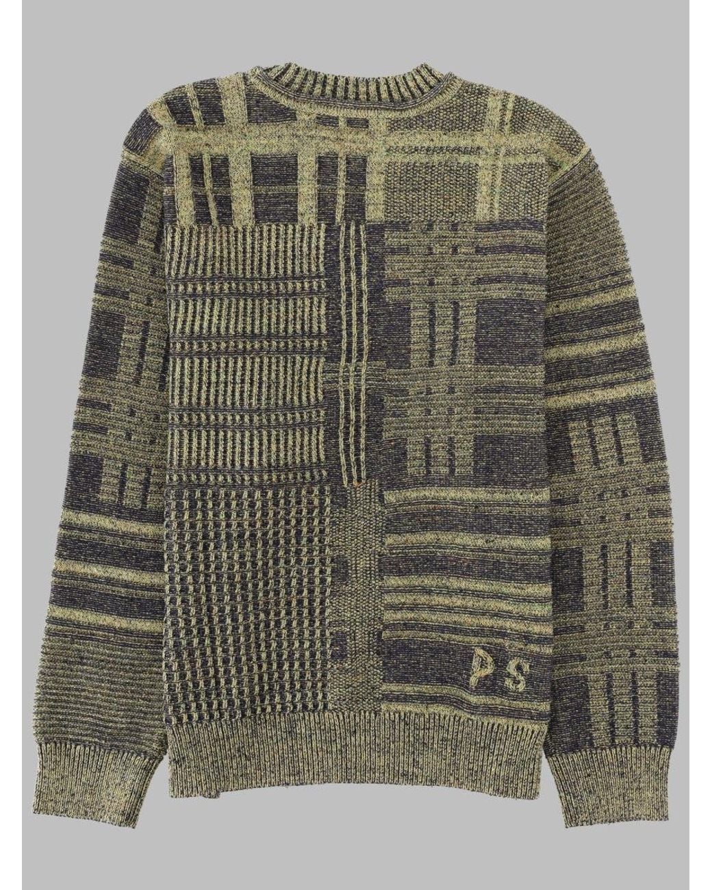 Paul Smith Green Paintwork Cotton Sweatshirt Sweater For for men