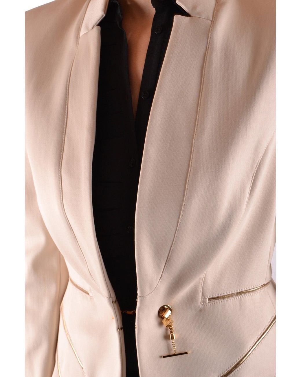 Elisabetta Franchi Jas Wit in het Pink