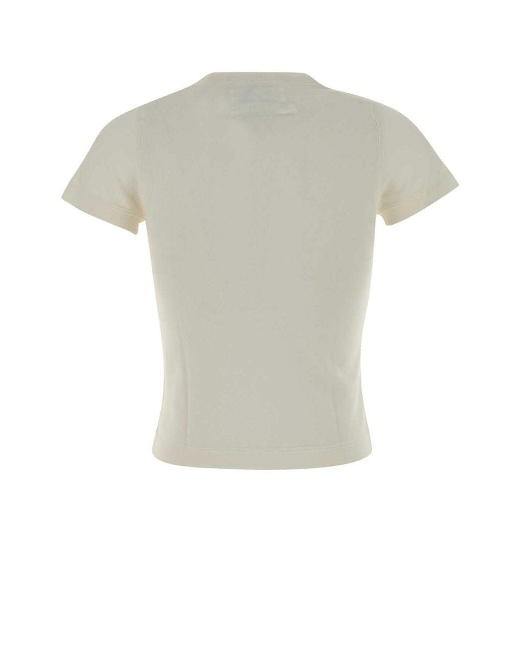 Extreme Cashmere White Cashmere Knit T-Shirt