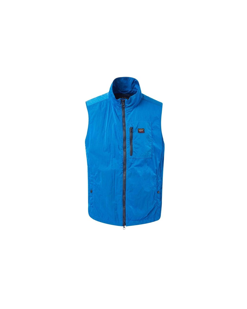Paul & Shark Blue Nylon Vest Jacket