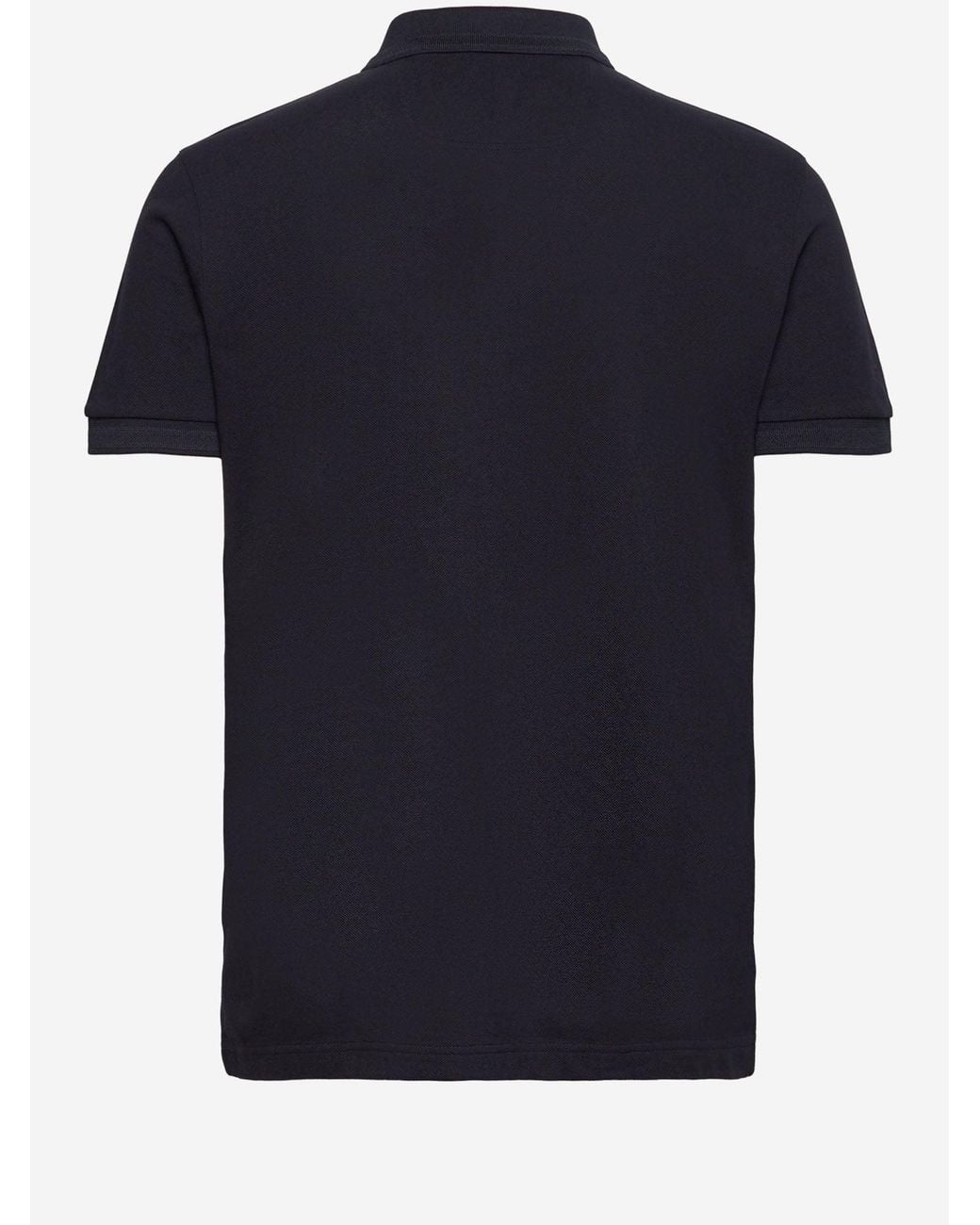 Boss Blue Cotton Piqué Polo Shirt With Logo for men
