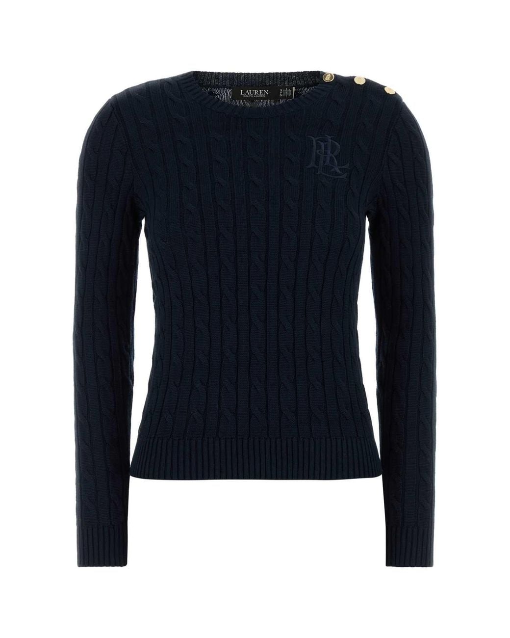 Ralph Lauren Blue Cotton Blend Sweater