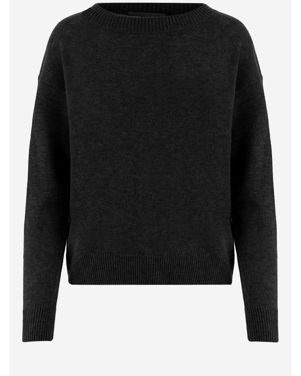 Allude Black Cashmere Sweater