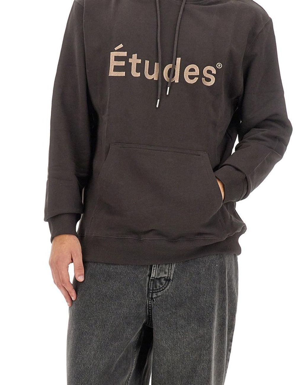 Etudes Studio Gray Sweatshirt With Logo for men