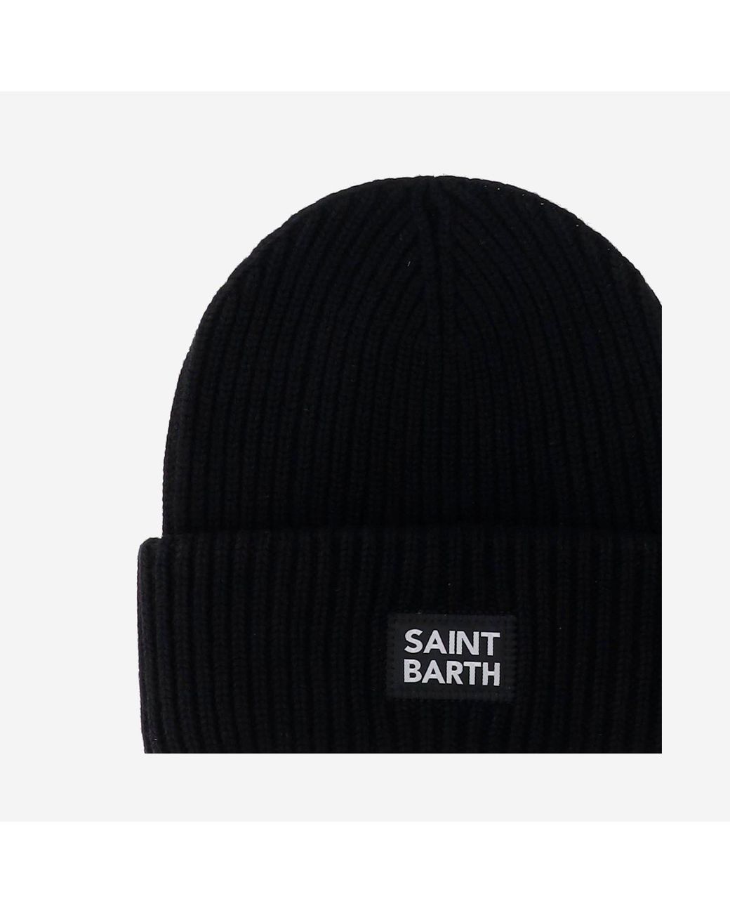 Mc2 Saint Barth Wool Blend Mütze mit Logo in Black für Herren