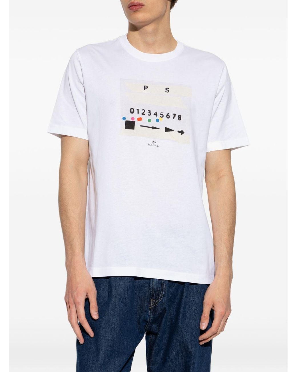 Paul Smith White Ps12345 Cotton T Shirt