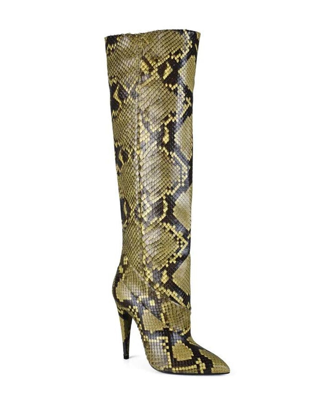 Saint Laurent Green Boots Abbey