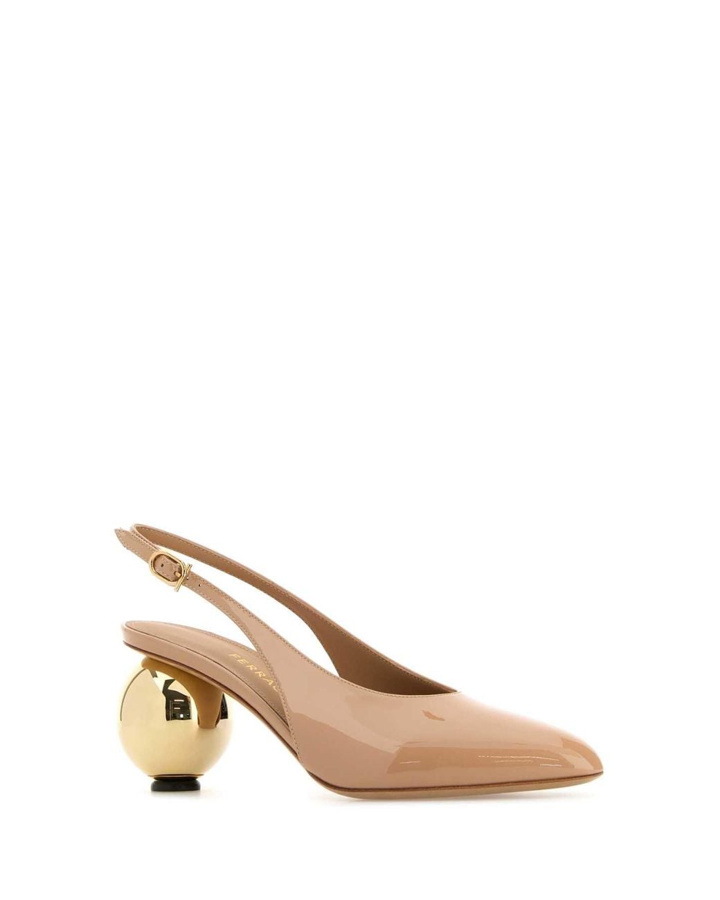 Ferragamo Natural Slingback Pumps