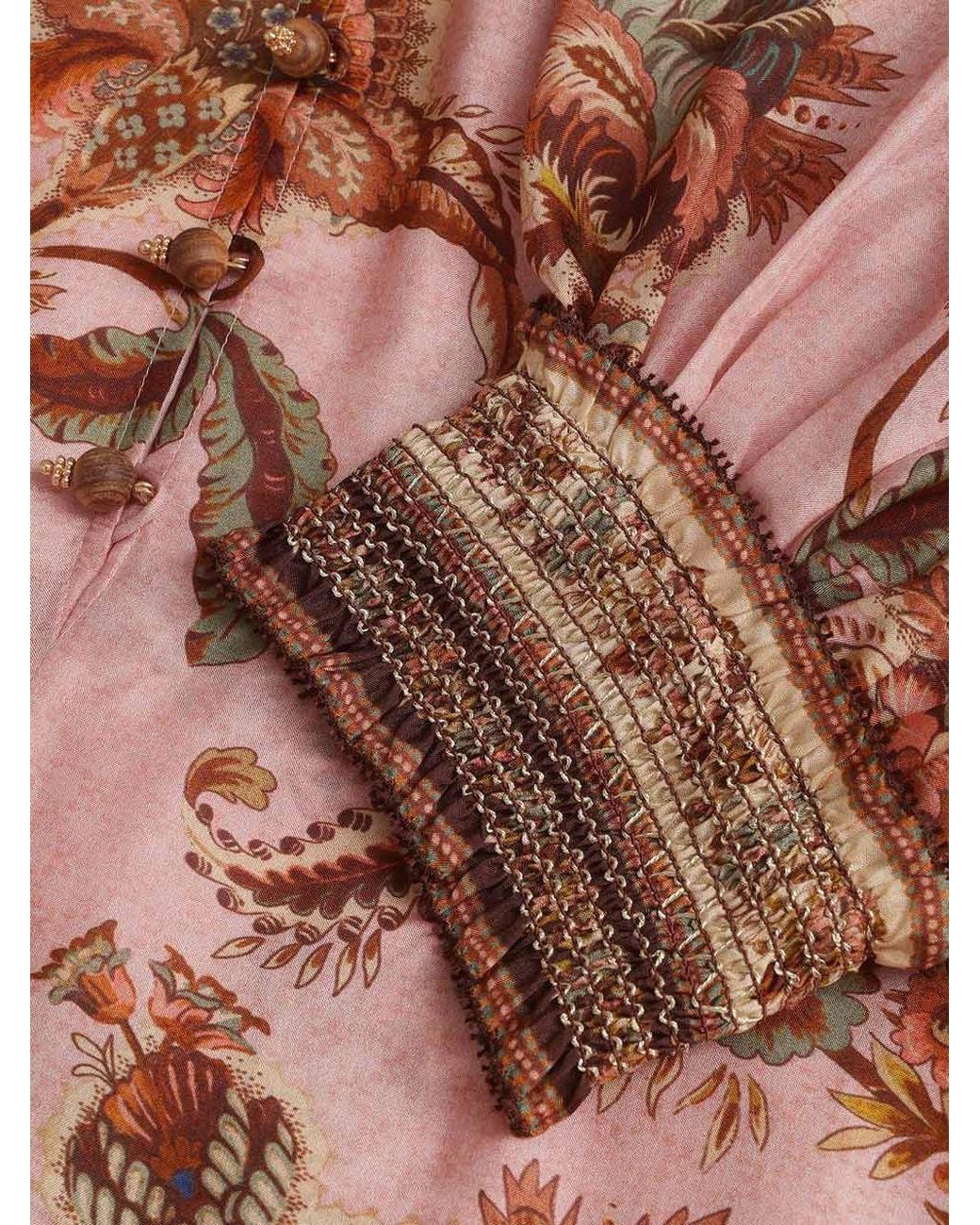 Zimmermann Pink Floral Maxi Dress
