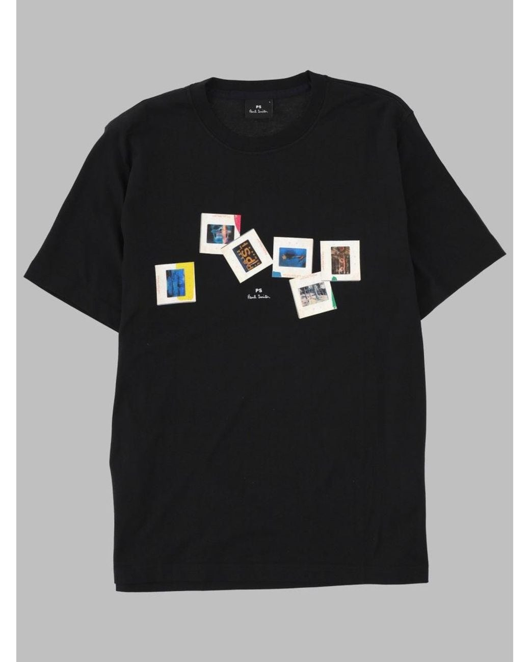 Paul Smith Black T Shirt Con Stampa