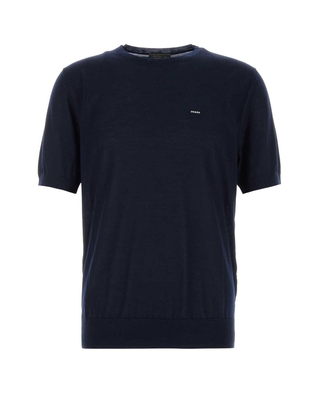 Prada Blue Logo Sweater for men