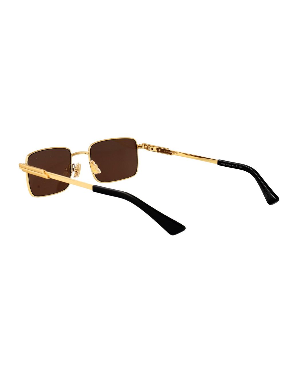 Bottega Veneta Brown Metal Sunglasses