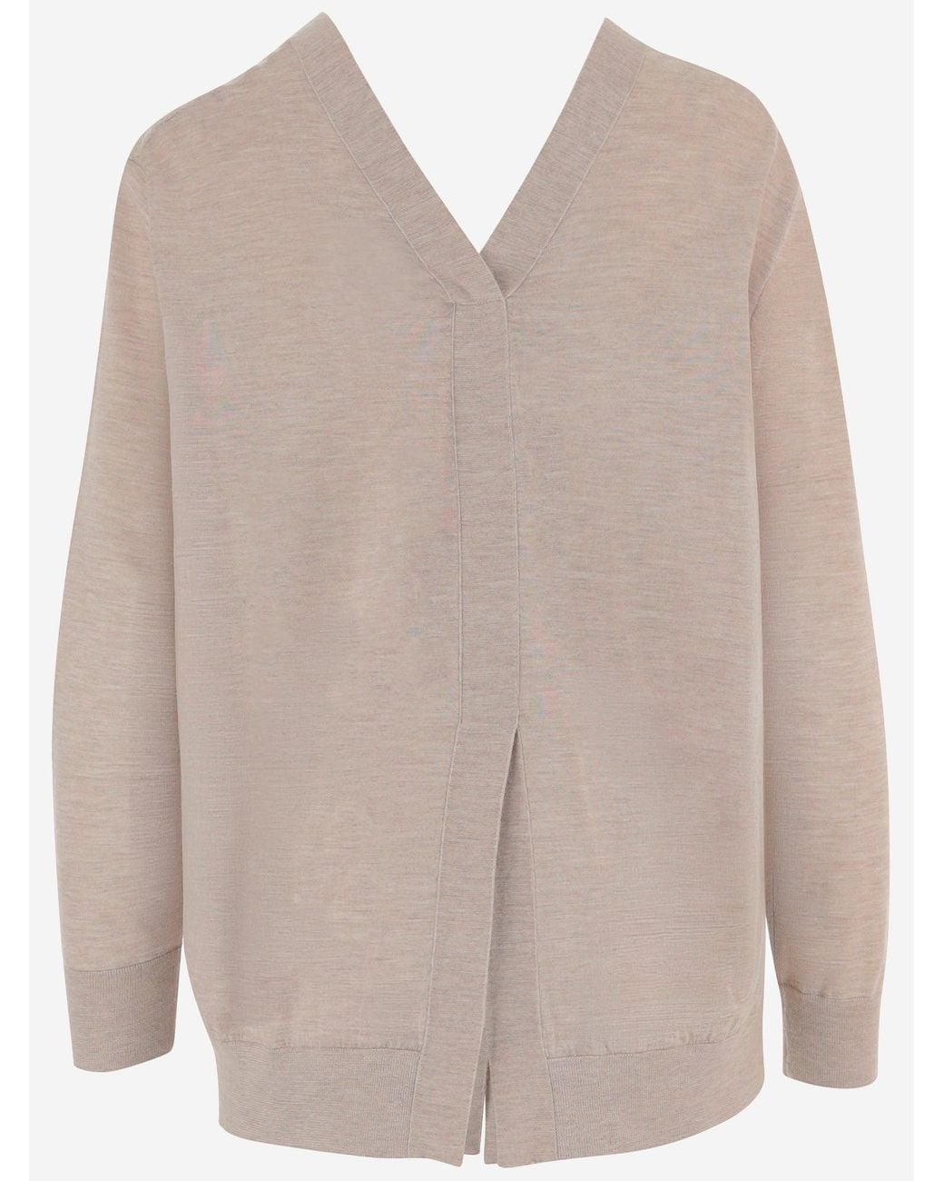 Sa Su Phi Natural Cashmere And Silk Blend Knit