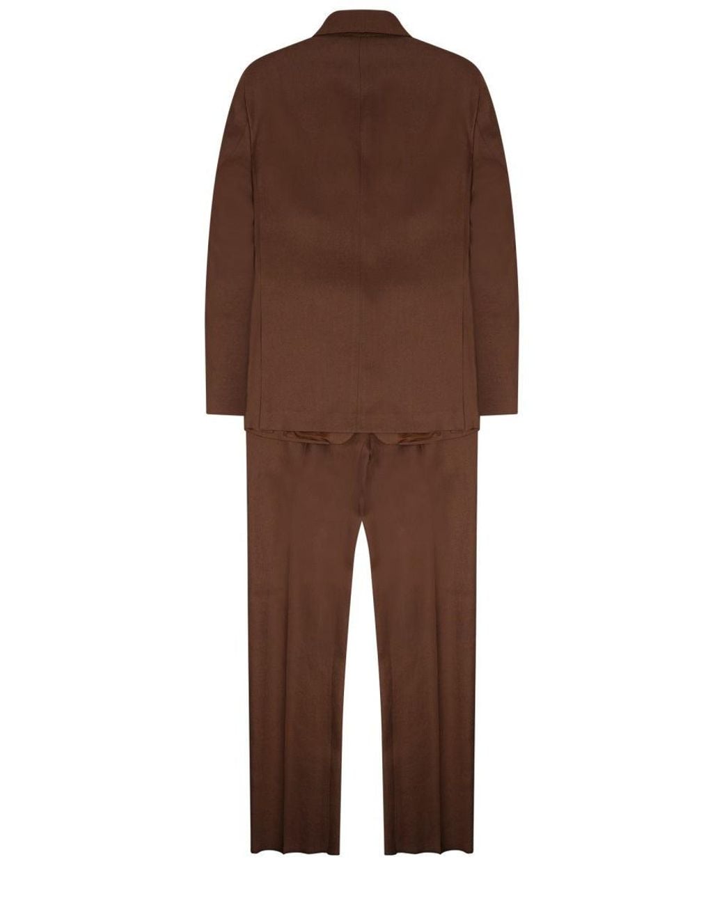 Tagliatore Brown Linen Suit For for men