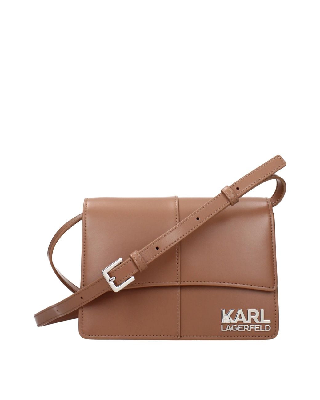 Karl Lagerfeld Brown Crossbody Bag Kore Polyurethane/Terra