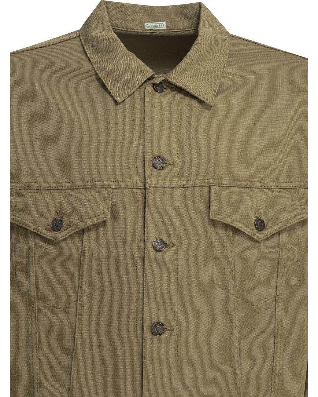 A.PRESSE Green "3Rd Type" Lightweight Jacket for men