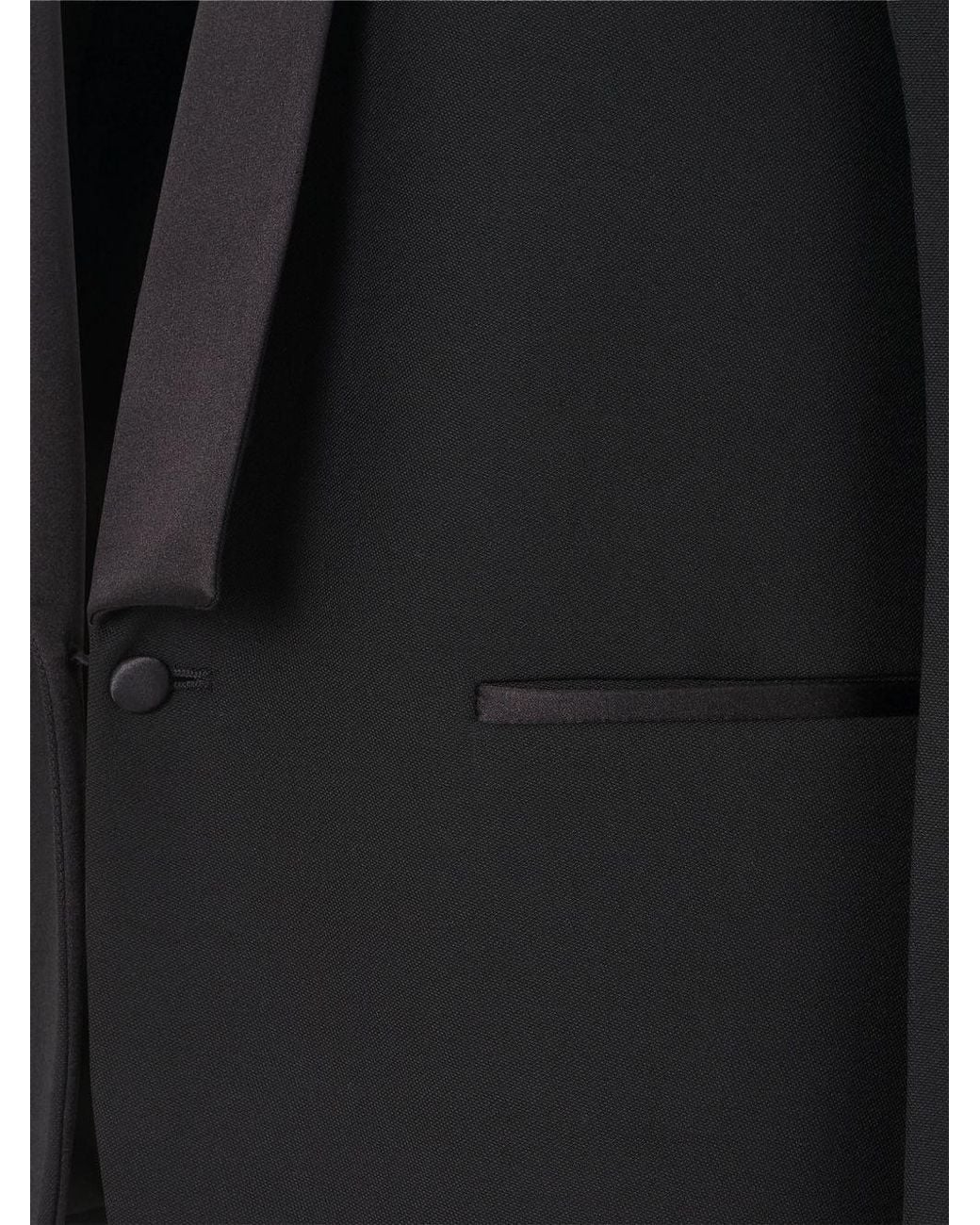 Fendi Black Wool Single Breasted Blazer Jacket