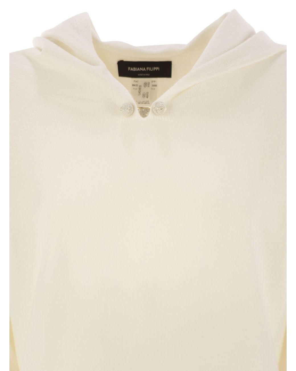Fabiana Filippi Natural Platinum Hoodie