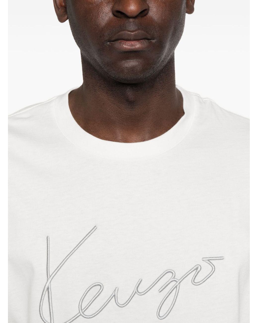 KENZO White Gots Cotton T Shirt