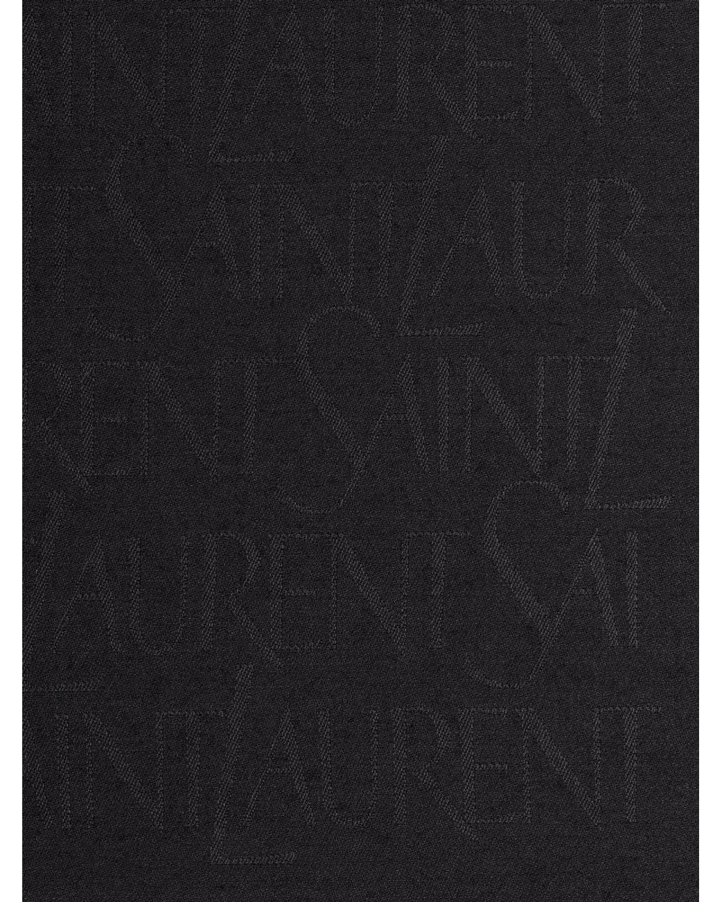 Saint Laurent Black Sciarpa Quadrata