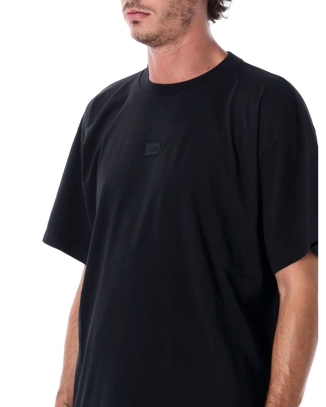 MM6 by Maison Margiela Black T Shirts And Polos