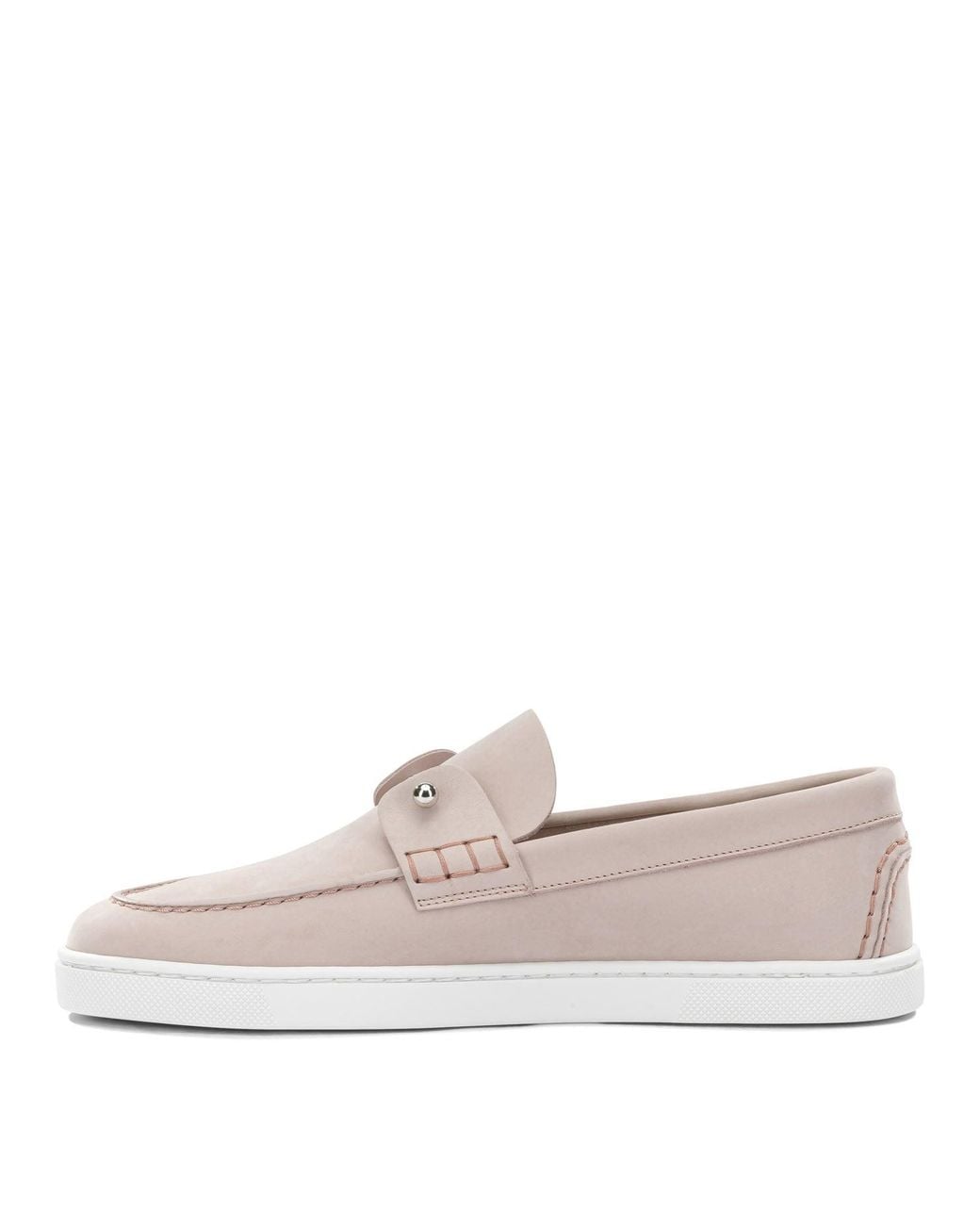 Christian Louboutin White Loafers & Slippers