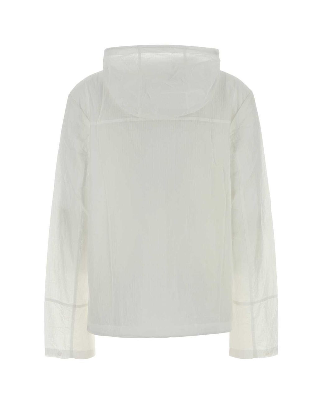 Autry White Nylon Windbreaker