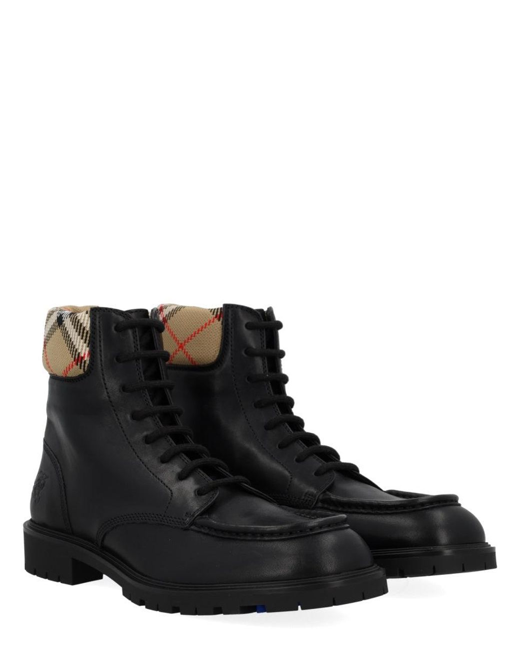 Burberry Black "Rogue" Leather Boot for men