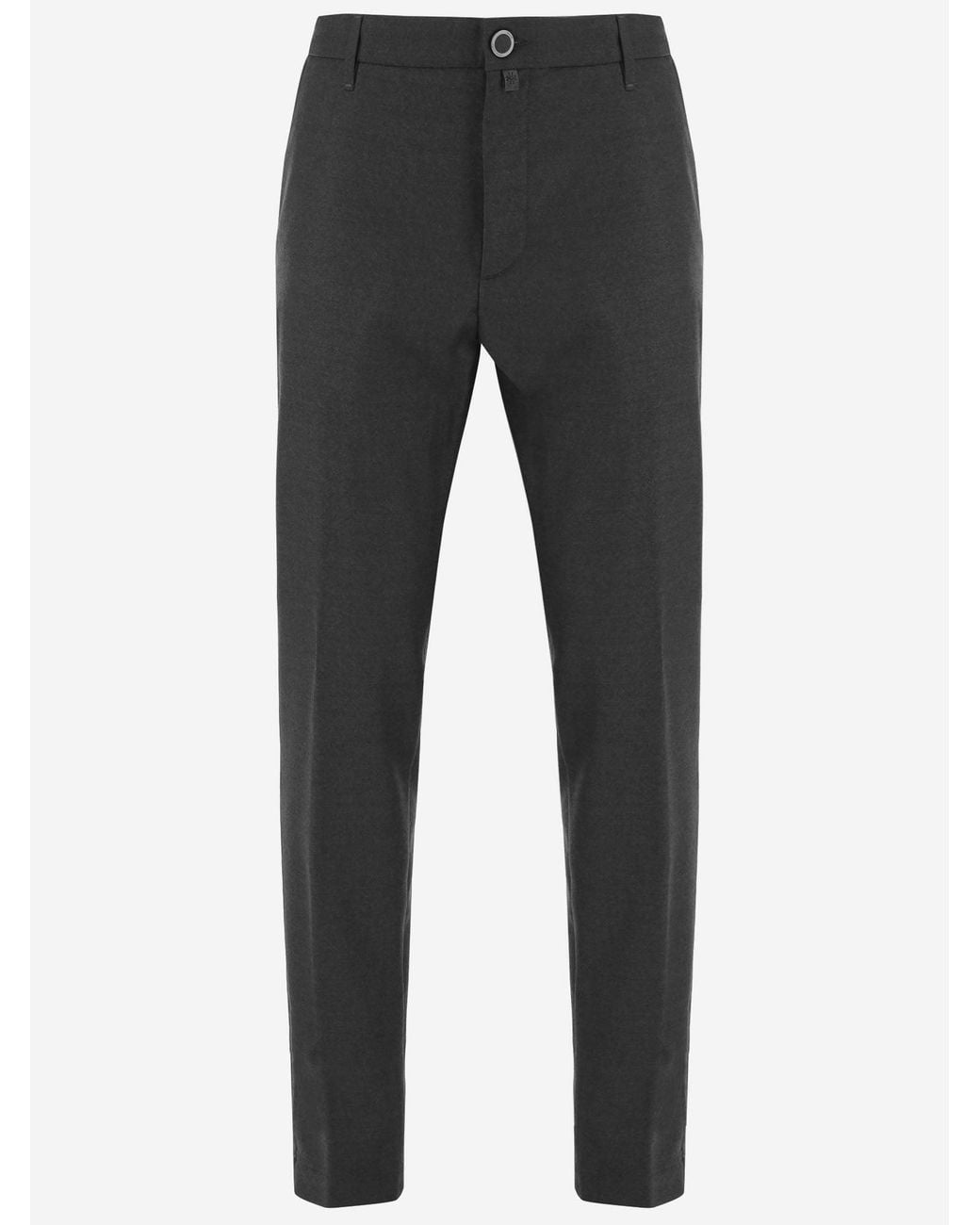 Jacob Cohen Gray Stretch Wool Pants