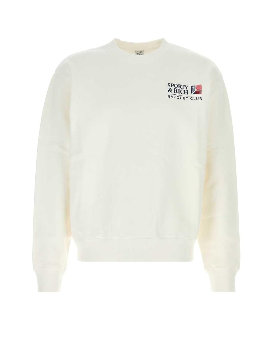 Sporty & Rich White Promo Crewneck for men