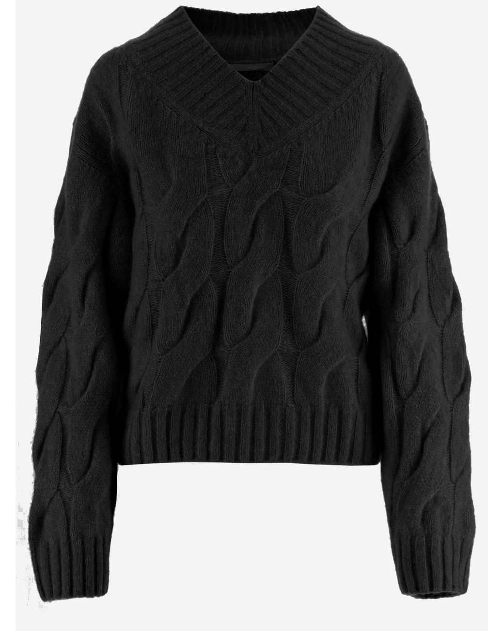 Allude Black Sweater Cashmere And Silk