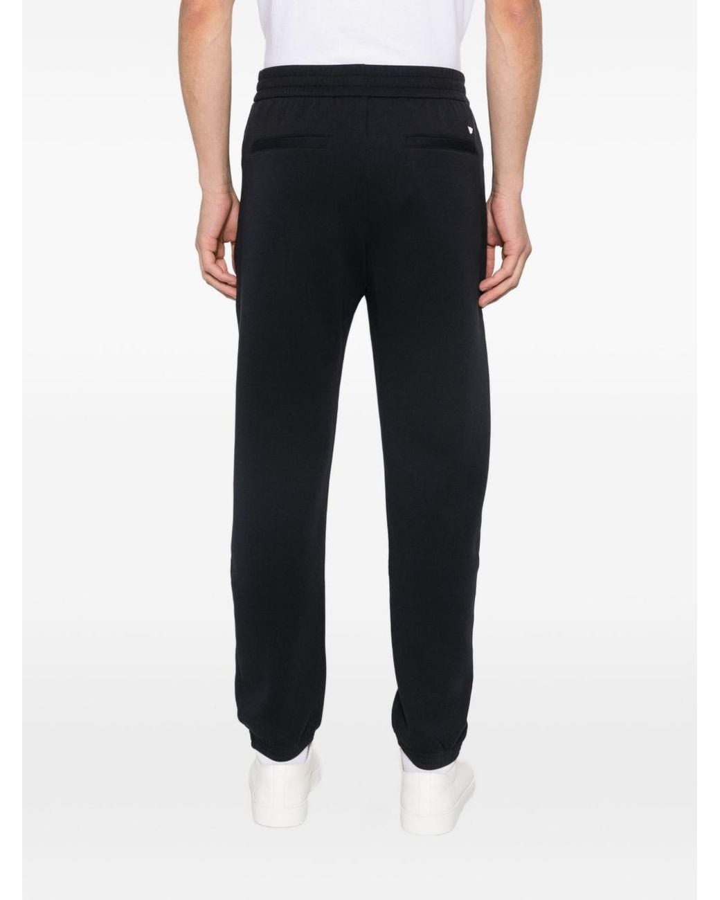 Emporio Armani Blue Logo Cotton Sweatpants