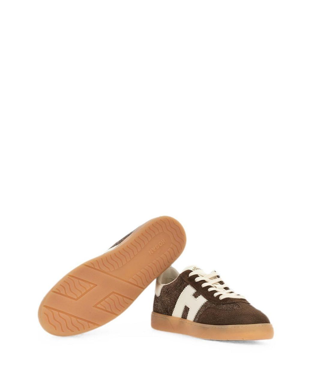 Hogan Brown Cool Leather Sneakers