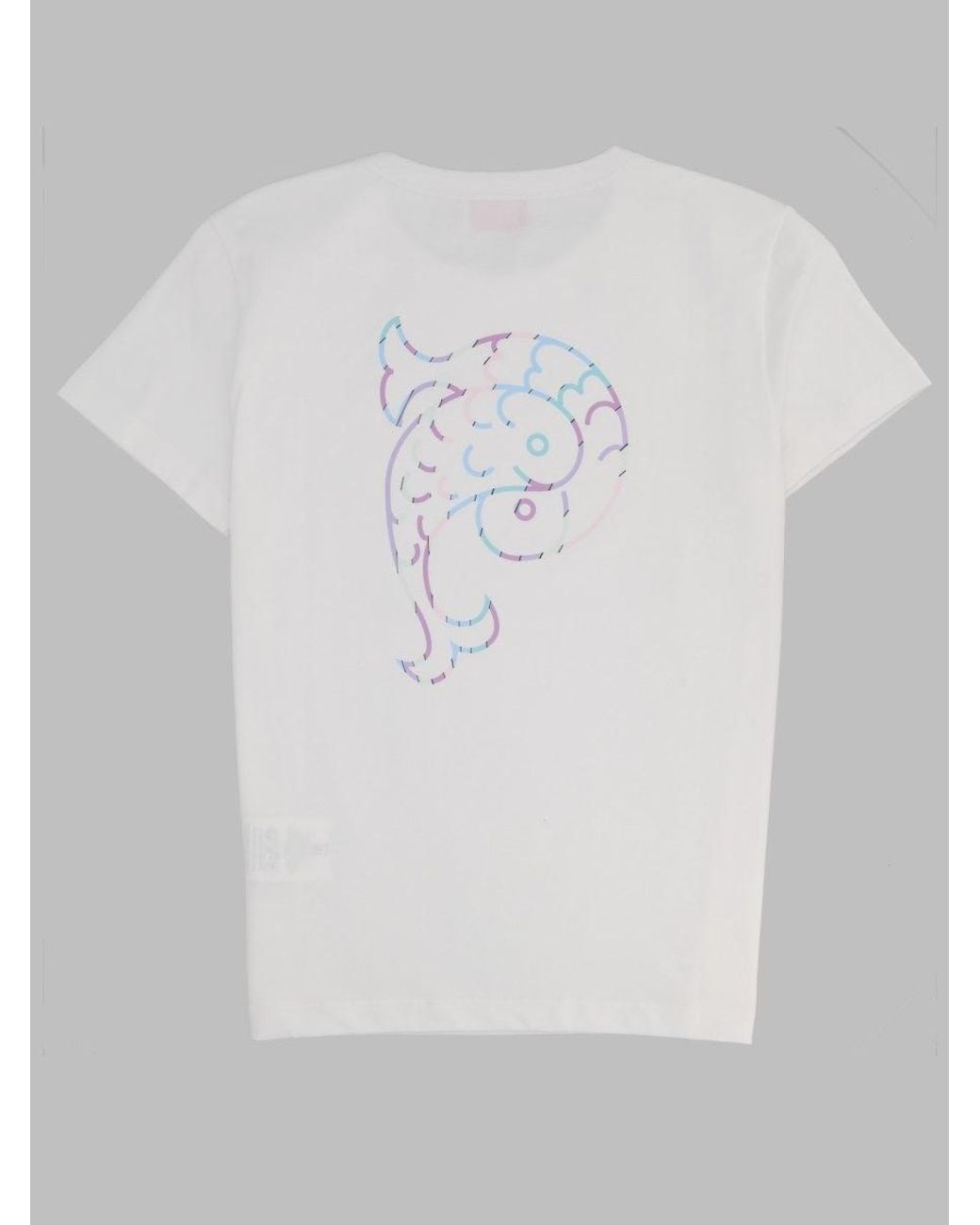 Emilio Pucci White Mini Stylish T-Shirt For Girls