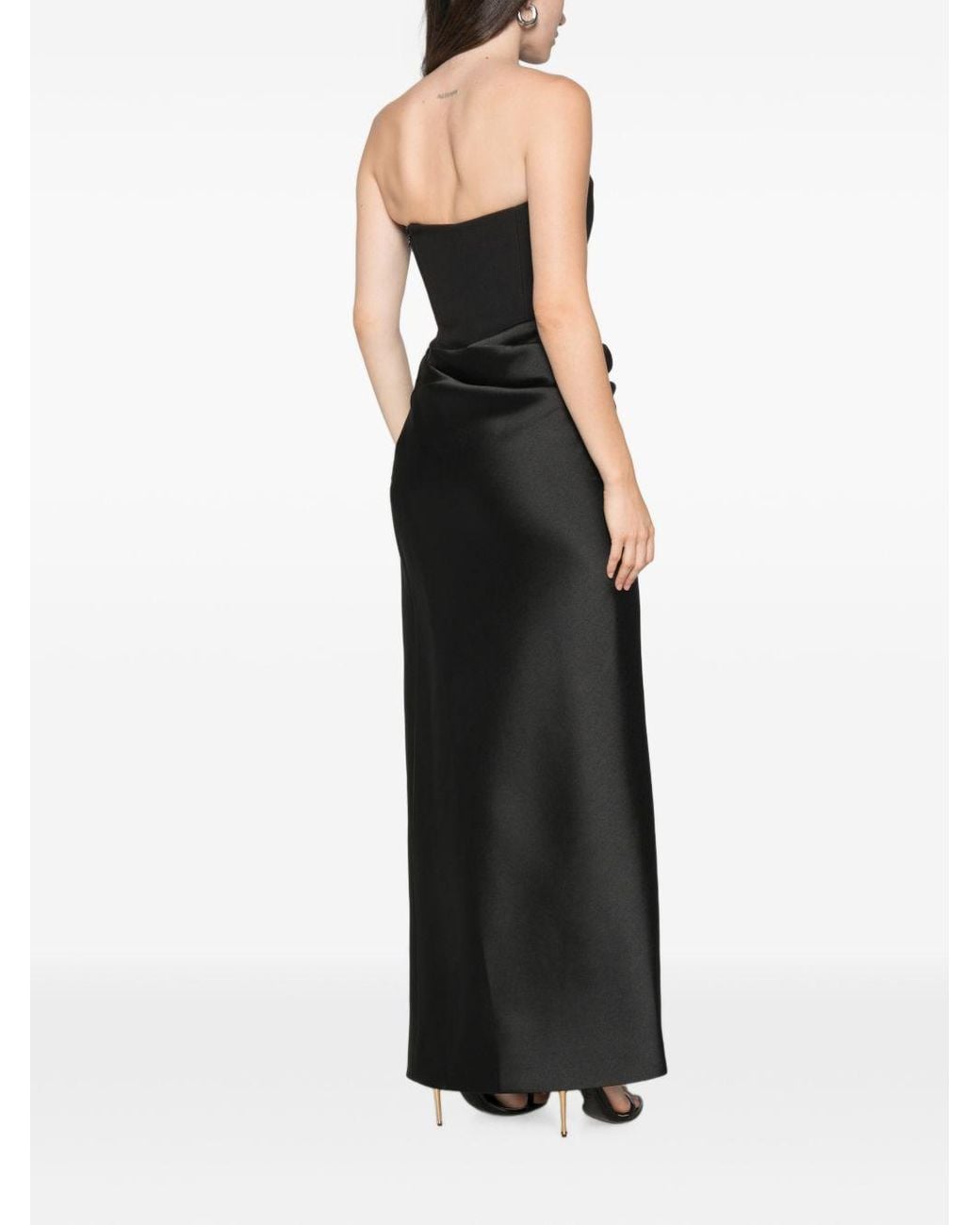 Solace London Black Seri Maxi Dress