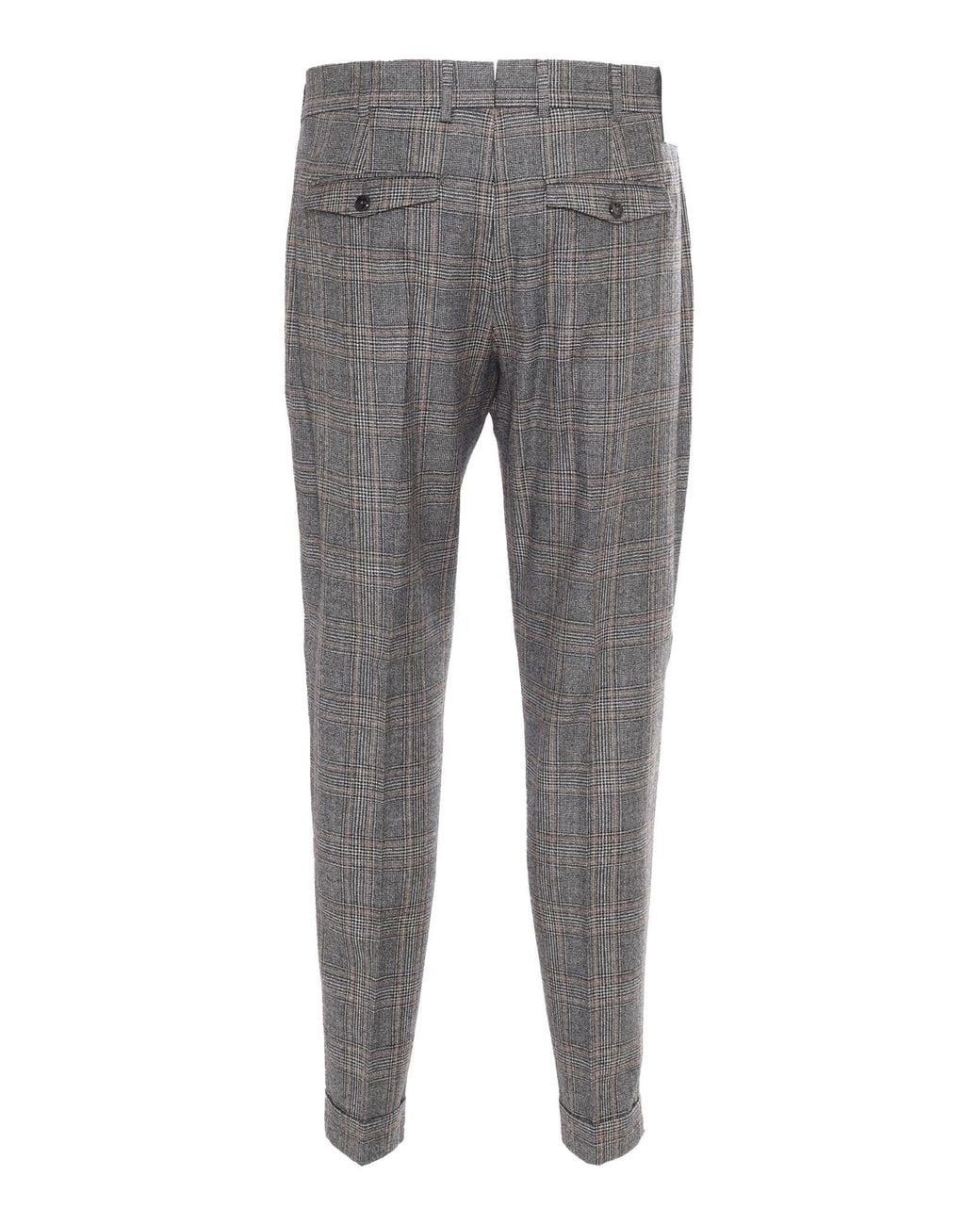 PT01 Gray Rebel 1 Pleat, Diagonal Pockets, Flap Back Pockets
