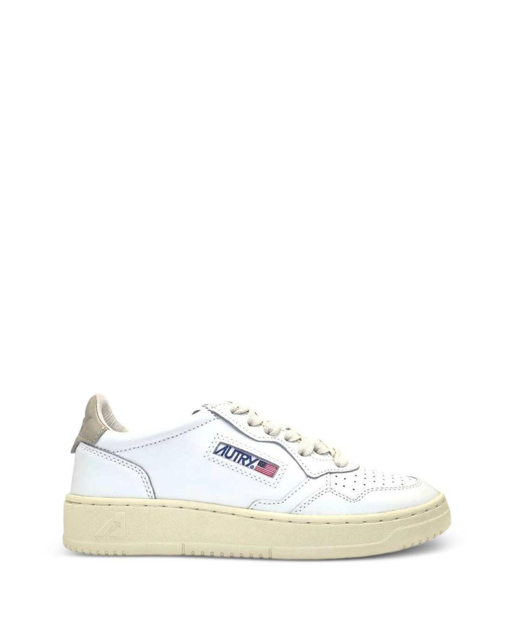 Autry White Medialist Low Sneakers
