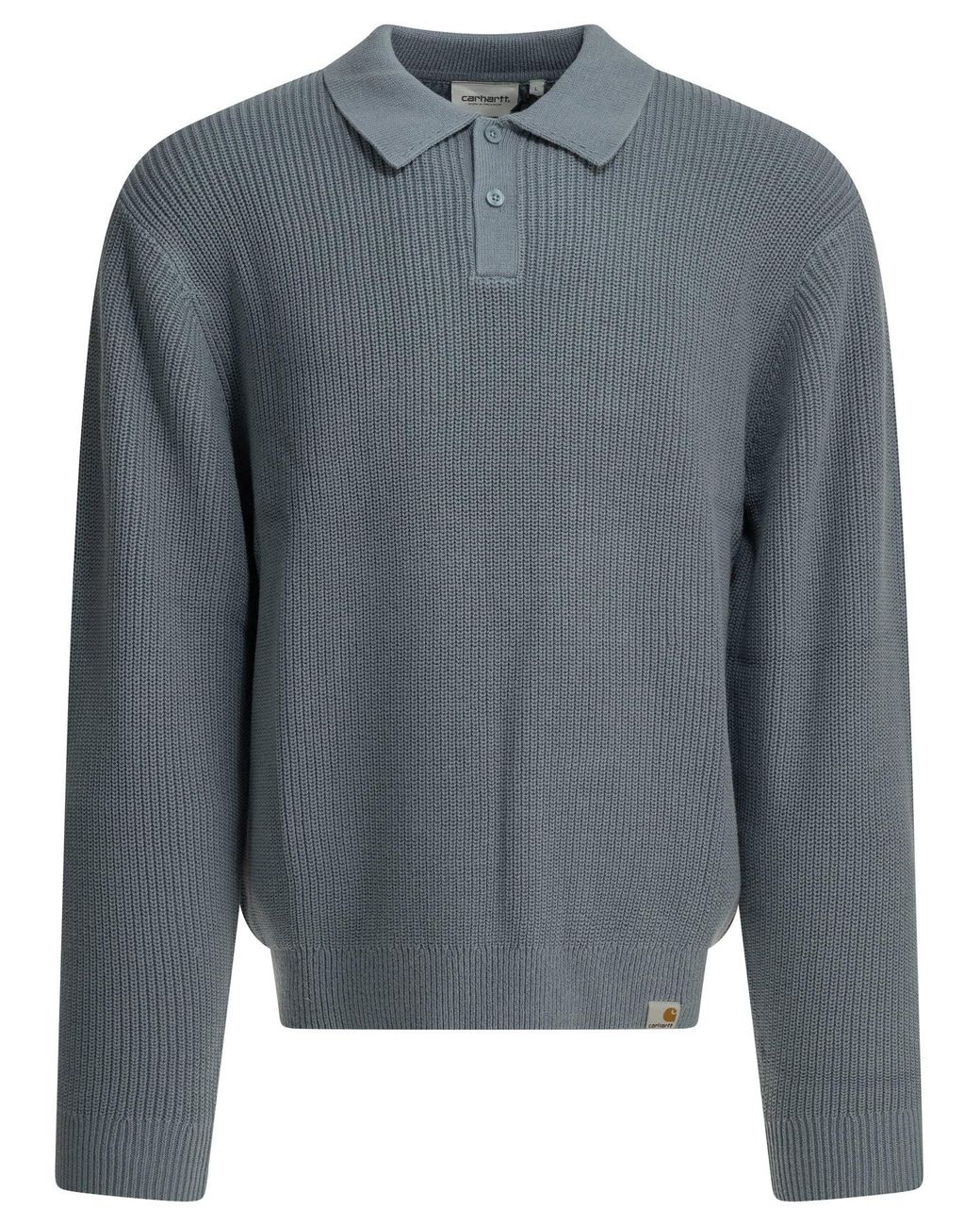 Carhartt Gray "Miles" Polo Sweater