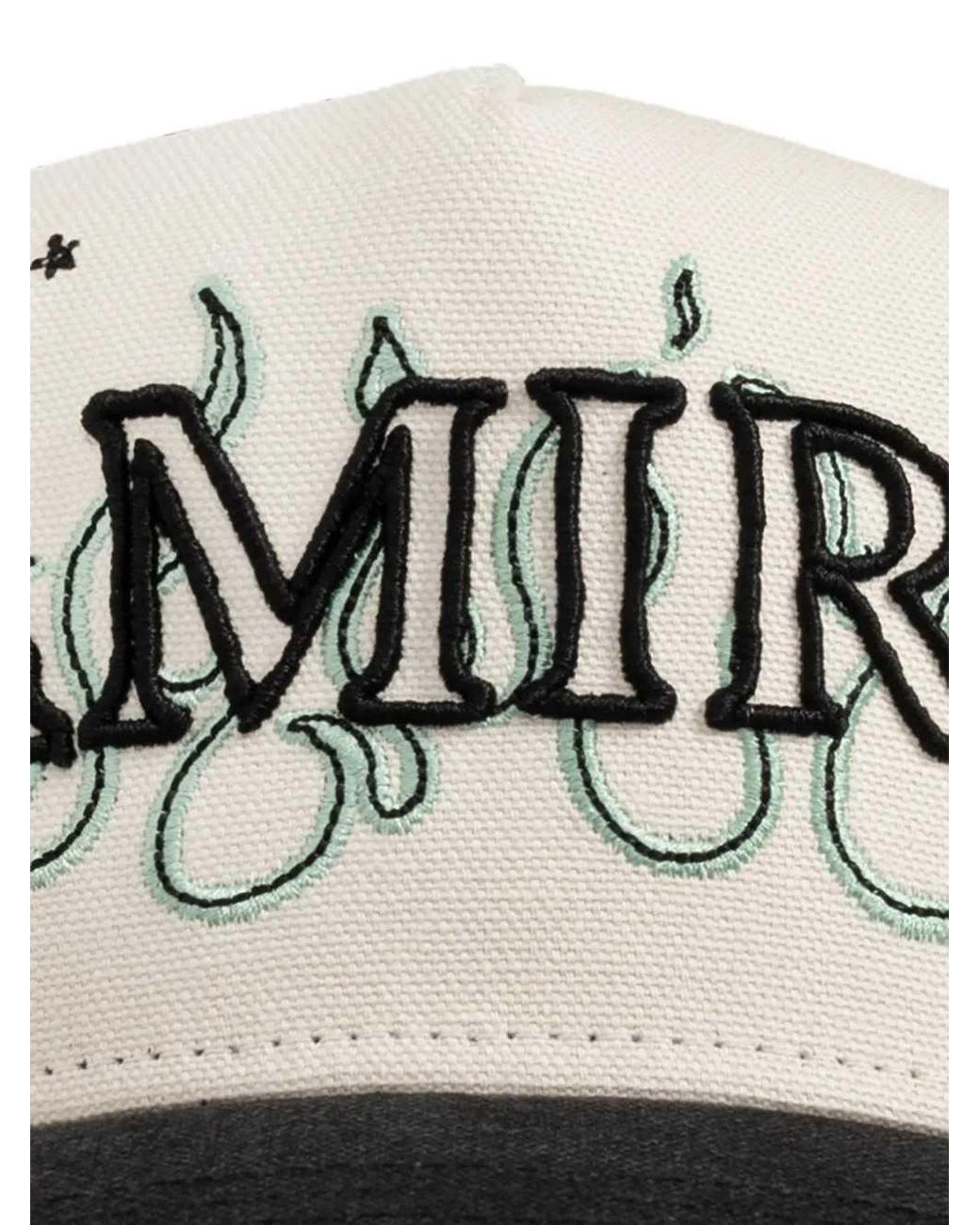 Amiri Baseballkappe Mit Flammenstickerei in Black für Herren