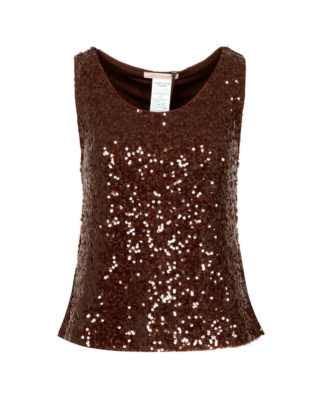 Top negro Penny Pennyblack de color Brown