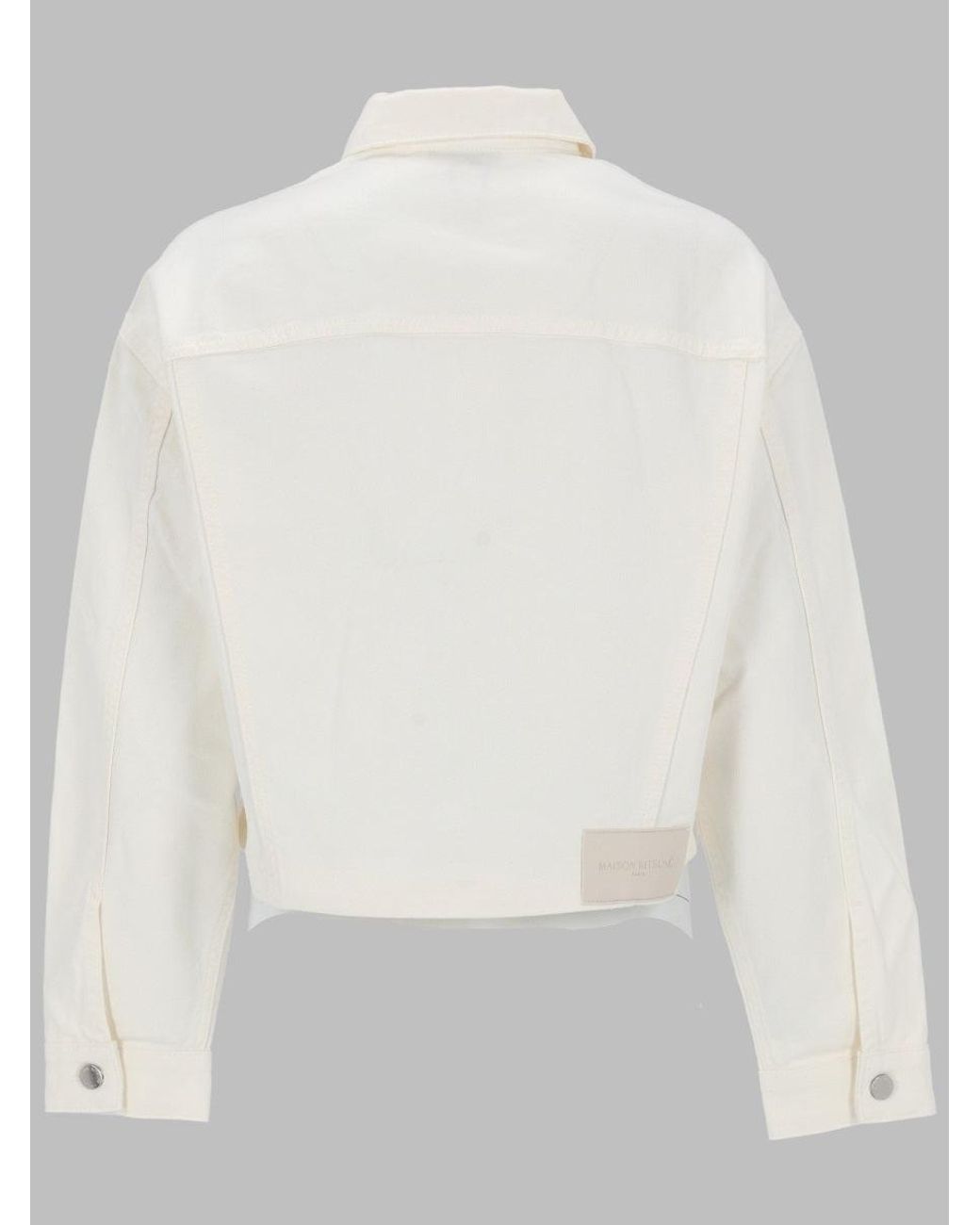 Maison Kitsuné White Cotton Sports Jacket For