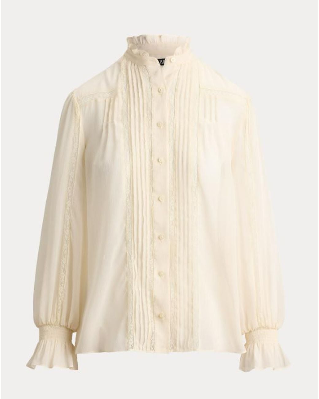 Ralph Lauren Geweven Blouseoverhemd in het Natural