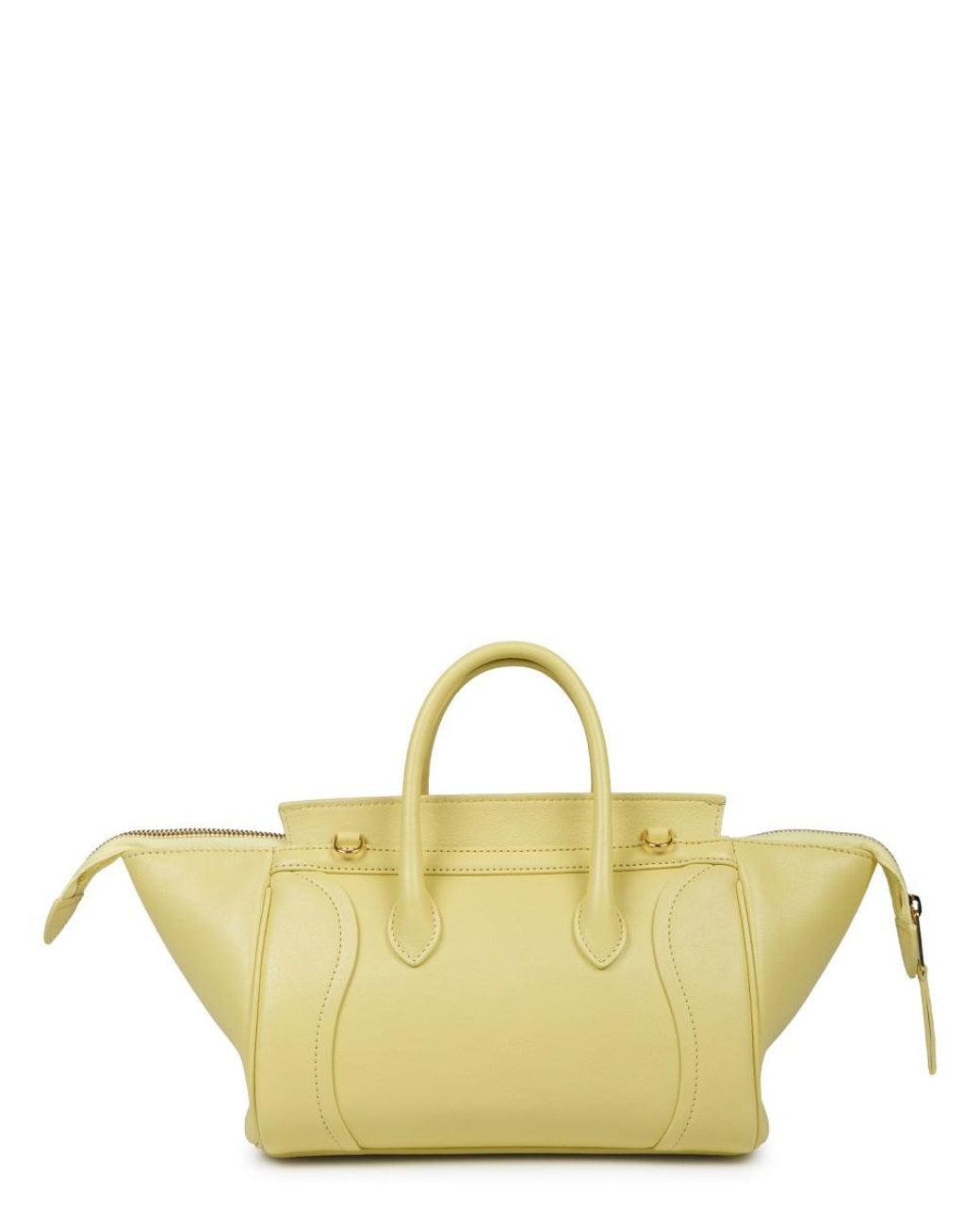 Céline Metallic Luggage Mini Lambskin Shoulder Bag