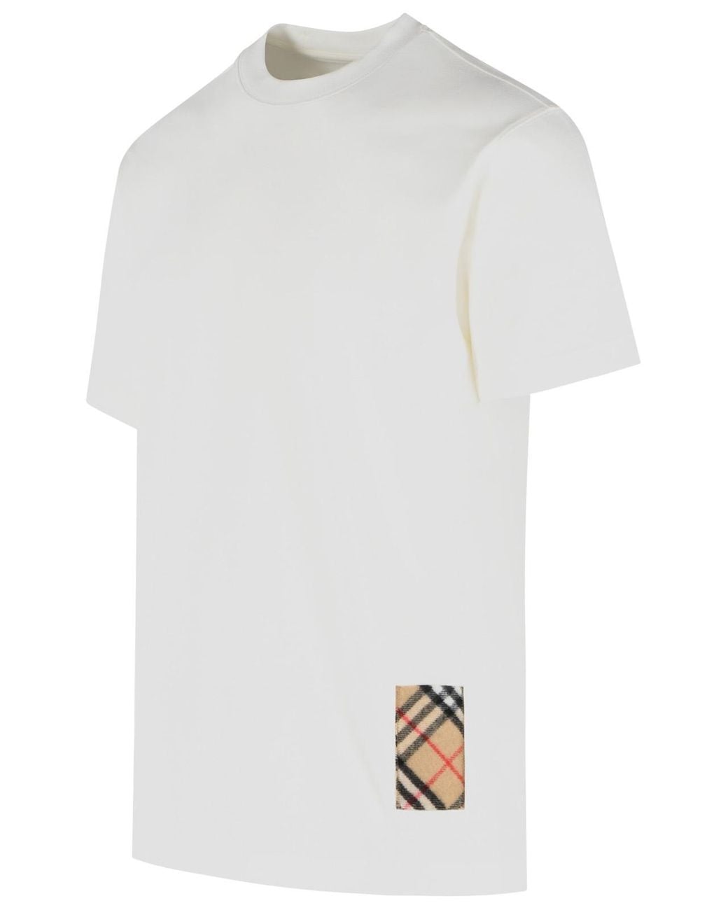 Burberry White 'Seth' Cotton T Shirt