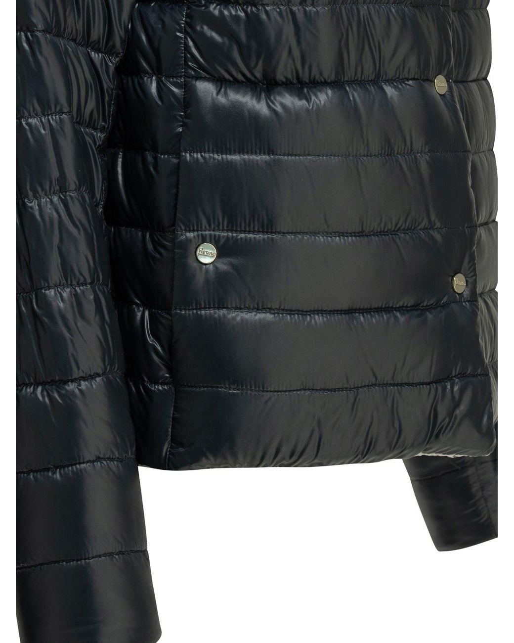 Herno Black Reversible Short Down Jacket
