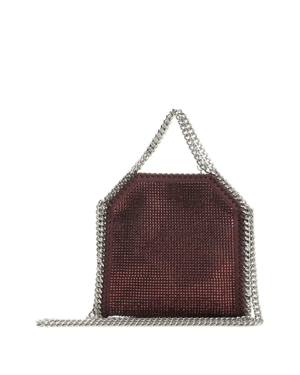 Stella McCartney Brown Falabella Tiny Crossbody Bag