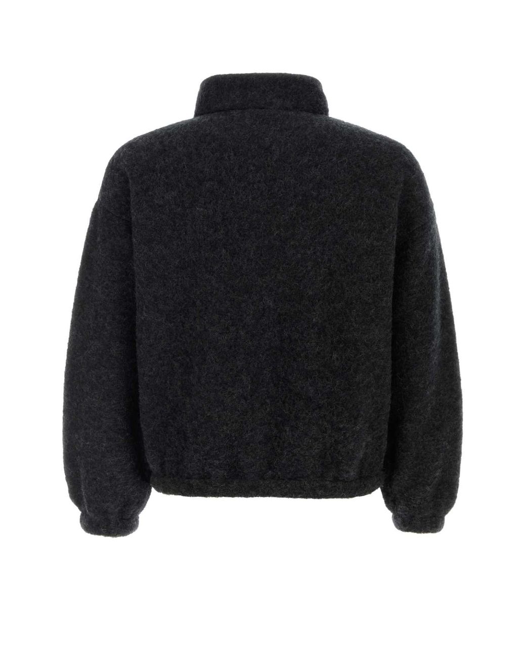Jil Sander Black Slate Wool-Blend Sweatshirt For