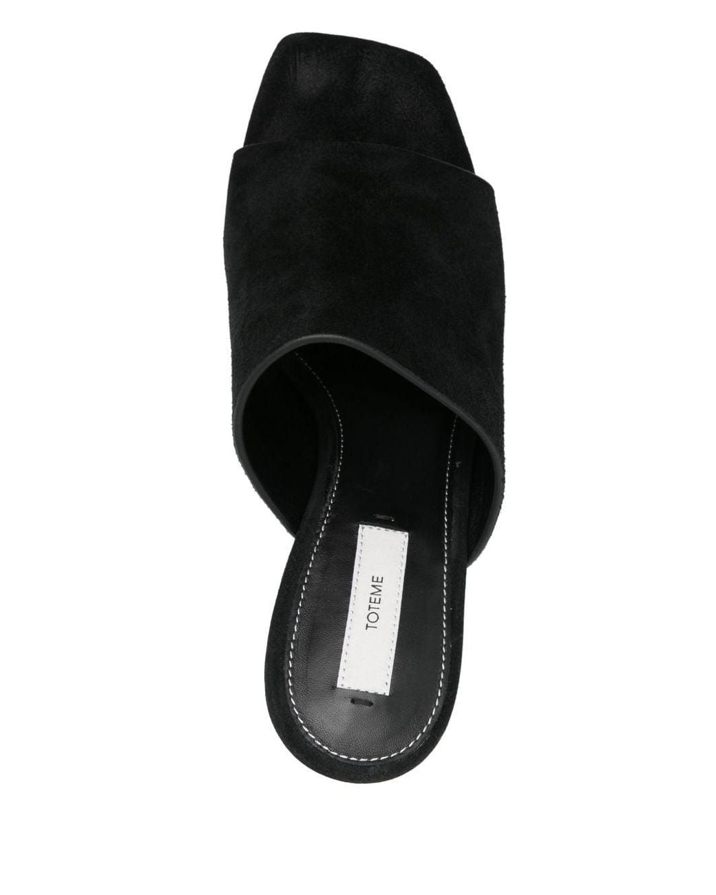 Totême Black Velvet Mules