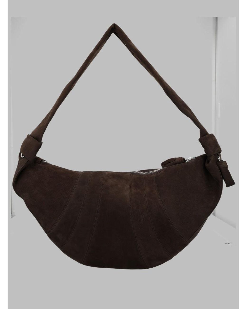 Lemaire Black Leather Crescent Shoulder Bag