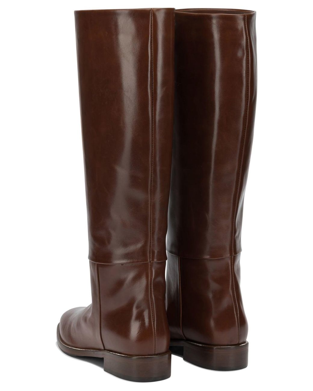 Alluminio Brown Leather Boots